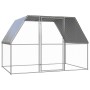 Galvanized steel chicken coop silver and gray 3x2x2 m by , Cages and habitats for small animals - Ref: Foro24-155889, Price: ...