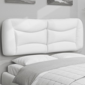 White synthetic leather padded bed headboard 140 cm by , Headboards and footboards - Ref: Foro24-374584, Price: 74,23 €, Disc...