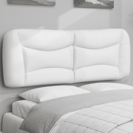 Cabecero de cama acolchado cuero sintético blanco 140 cm de , Cabeceros y pies de cama - Ref: Foro24-374584, Precio: 79,81 €,...