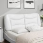 White synthetic leather padded bed headboard 140 cm by , Headboards and footboards - Ref: Foro24-374584, Price: 75,79 €, Disc...