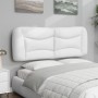 White synthetic leather padded bed headboard 140 cm by , Headboards and footboards - Ref: Foro24-374584, Price: 75,79 €, Disc...