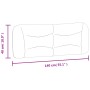 Cabecero de cama acolchado cuero sintético blanco 140 cm de , Cabeceros y pies de cama - Ref: Foro24-374584, Precio: 79,81 €,...