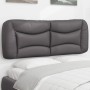 Cabecero de cama acolchado cuero sintético gris 140 cm de , Cabeceros y pies de cama - Ref: Foro24-374586, Precio: 75,65 €, D...