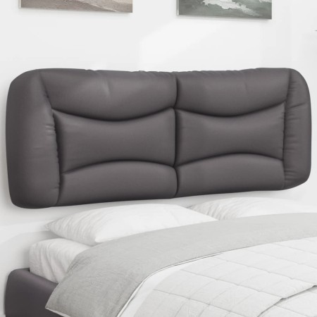 Cabecero de cama acolchado cuero sintético gris 140 cm de , Cabeceros y pies de cama - Ref: Foro24-374586, Precio: 75,65 €, D...