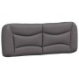 Gray synthetic leather padded bed headboard 140 cm by , Headboards and footboards - Ref: Foro24-374586, Price: 75,65 €, Disco...