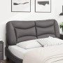 Cabecero de cama acolchado cuero sintético gris 140 cm de , Cabeceros y pies de cama - Ref: Foro24-374586, Precio: 75,65 €, D...