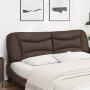 Brown synthetic leather padded bed headboard 180 cm by , Headboards and footboards - Ref: Foro24-374609, Price: 86,38 €, Disc...