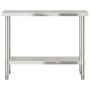 Stainless steel kitchen work table 110x55x85 cm by , Restoration - Ref: Foro24-376465, Price: 190,80 €, Discount: %