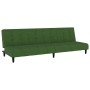 Sofá cama de 2 plazas terciopelo verde oscuro de , Sofás - Ref: Foro24-375765, Precio: 225,62 €, Descuento: %