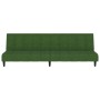 Sofá cama de 2 plazas terciopelo verde oscuro de , Sofás - Ref: Foro24-375765, Precio: 225,62 €, Descuento: %