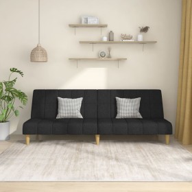 2 seater black fabric sofa bed by , Sofas - Ref: Foro24-375828, Price: 195,99 €, Discount: %