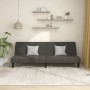 Dark gray velvet 2-seater sofa bed by , Sofas - Ref: Foro24-375842, Price: 227,01 €, Discount: %