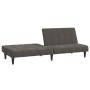 Dark gray velvet 2-seater sofa bed by , Sofas - Ref: Foro24-375842, Price: 227,01 €, Discount: %