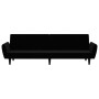 2 seater black velvet sofa bed by , Sofas - Ref: Foro24-375863, Price: 241,99 €, Discount: %