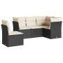 Set de muebles de jardín 5 pzas y cojines ratán sintético negro de , Conjuntos de jardín - Ref: Foro24-3217636, Precio: 338,9...