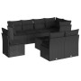 8-teiliges Gartensofa-Set und schwarze synthetische Rattankissen von , Gartensets - Ref: Foro24-3249604, Preis: 588,86 €, Rab...