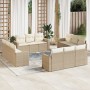 12-piece garden sofa set and brown synthetic rattan cushions by , Garden sets - Ref: Foro24-3218758, Price: 1,00 €, Discount: %