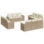 12-teiliges Gartensofa-Set und braune synthetische Rattankissen von , Gartensets - Ref: Foro24-3218758, Preis: 1,00 €, Rabatt: %