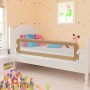 Taupe polyester child bed safety rail 150x42 cm by vidaXL, Safety railings - Ref: Foro24-10165, Price: 38,08 €, Discount: %