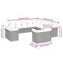 Garden sofa set with cushions 13 pieces gray synthetic rattan by , Garden sets - Ref: Foro24-3218550, Price: 895,68 €, Discou...