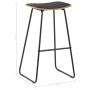 Kitchen stools 2 units black synthetic leather by vidaXL, Kitchen stools - Ref: Foro24-280078, Price: 150,40 €, Discount: %