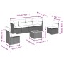 7-teiliges Gartensofa-Set mit grauen PE-Rattan-Kissen von , Gartensets - Ref: Foro24-3223554, Preis: 420,96 €, Rabatt: %