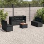 8-teiliges Gartensofa-Set und schwarze synthetische Rattankissen von , Gartensets - Ref: Foro24-3223563, Preis: 433,18 €, Rab...