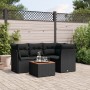 5-piece garden furniture set and black synthetic rattan cushions by , Garden sets - Ref: Foro24-3223619, Price: 318,07 €, Dis...