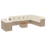 Set de sofás de jardín 11pzas con cojines ratán sintético beige de , Conjuntos de jardín - Ref: Foro24-3223720, Precio: 864,9...