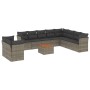 11-teiliges Gartensofa-Set und graue synthetische Rattankissen von , Gartensets - Ref: Foro24-3223722, Preis: 694,16 €, Rabat...