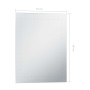 Espejo de pared de baño con LED 50x60 cm de vidaXL, Espejos - Ref: Foro24-144711, Precio: 64,38 €, Descuento: %