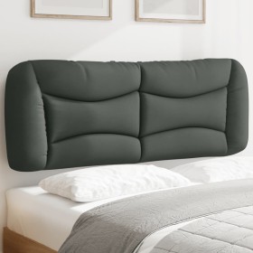 Cabecero de cama acolchado tela gris oscuro 120 cm de , Cabeceros y pies de cama - Ref: Foro24-374562, Precio: 65,61 €, Descu...