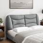 Cabecero de cama acolchado tela gris claro 140 cm de , Cabeceros y pies de cama - Ref: Foro24-374576, Precio: 69,67 €, Descue...