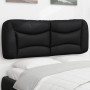 Black synthetic leather padded bed headboard 140 cm by , Headboards and footboards - Ref: Foro24-374583, Price: 74,54 €, Disc...