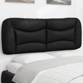 Black synthetic leather padded bed headboard 140 cm by , Headboards and footboards - Ref: Foro24-374583, Price: 74,66 €, Disc...