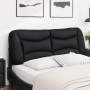 Black synthetic leather padded bed headboard 140 cm by , Headboards and footboards - Ref: Foro24-374583, Price: 74,54 €, Disc...