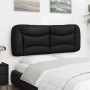 Black synthetic leather padded bed headboard 140 cm by , Headboards and footboards - Ref: Foro24-374583, Price: 74,54 €, Disc...