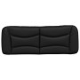 Black synthetic leather padded bed headboard 140 cm by , Headboards and footboards - Ref: Foro24-374583, Price: 74,54 €, Disc...