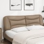 Cappuccino synthetic leather padded bed headboard 180 cm by , Headboards and footboards - Ref: Foro24-374611, Price: 86,24 €,...