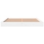 Estructura de cama de madera maciza de pino blanco 200x200 cm de , Camas y somieres - Ref: Foro24-3211837, Precio: 270,06 €, ...