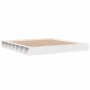 Estructura de cama de madera maciza de pino blanco 200x200 cm de , Camas y somieres - Ref: Foro24-3211837, Precio: 270,06 €, ...