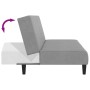 2 seater light gray velvet sofa bed by , Sofas - Ref: Foro24-375763, Price: 229,82 €, Discount: %