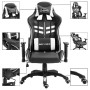 Silla de gaming de cuero sintético blanco de vidaXL, Sillones para videojuegos - Ref: Foro24-20197, Precio: 171,18 €, Descuen...