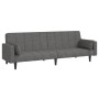 Sofá cama de 2 plazas con dos almohadas tela gris claro de , Sofás - Ref: Foro24-375833, Precio: 254,73 €, Descuento: %