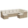 Set de sofás de jardín 9 pzas con cojines ratán sintético beige de , Conjuntos de jardín - Ref: Foro24-3218568, Precio: 675,8...