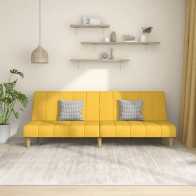 2 seater yellow fabric sofa bed by , Sofas - Ref: Foro24-375831, Price: 223,33 €, Discount: %