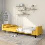 Sofá cama de 2 plazas con dos almohadas tela color amarillo de , Sofás - Ref: Foro24-375838, Precio: 255,04 €, Descuento: %