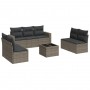 8-piece garden sofa set and gray synthetic rattan cushions by , Garden sets - Ref: Foro24-3218830, Price: 512,08 €, Discount: %