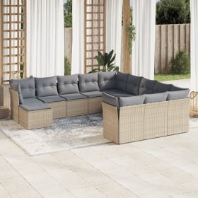 12-teiliges Gartensofa-Set und braune synthetische Rattankissen von , Gartensets - Ref: Foro24-3250468, Preis: 848,91 €, Raba...