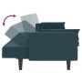 Sofá cama de 2 plazas con dos almohadas terciopelo azul de , Sofás - Ref: Foro24-375846, Precio: 249,71 €, Descuento: %